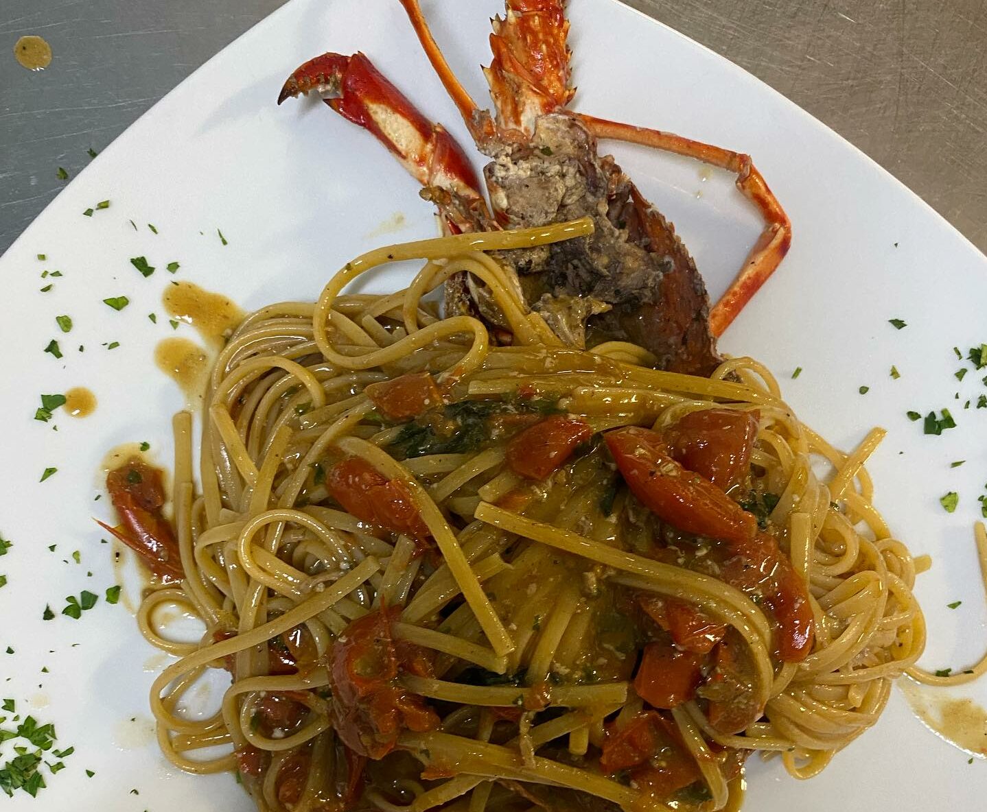 Dove mangiare a Favignana, Ristorante Calabianca, Spaghetti all'Aragosta