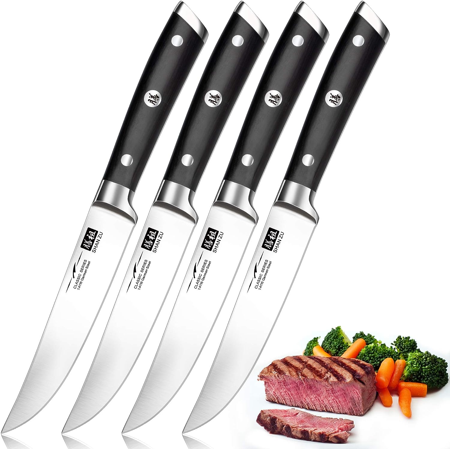 I migliori coltelli da bistecca: 7 consigliati da noi, coltelli, bistecca, SHAN ZU, Amazon